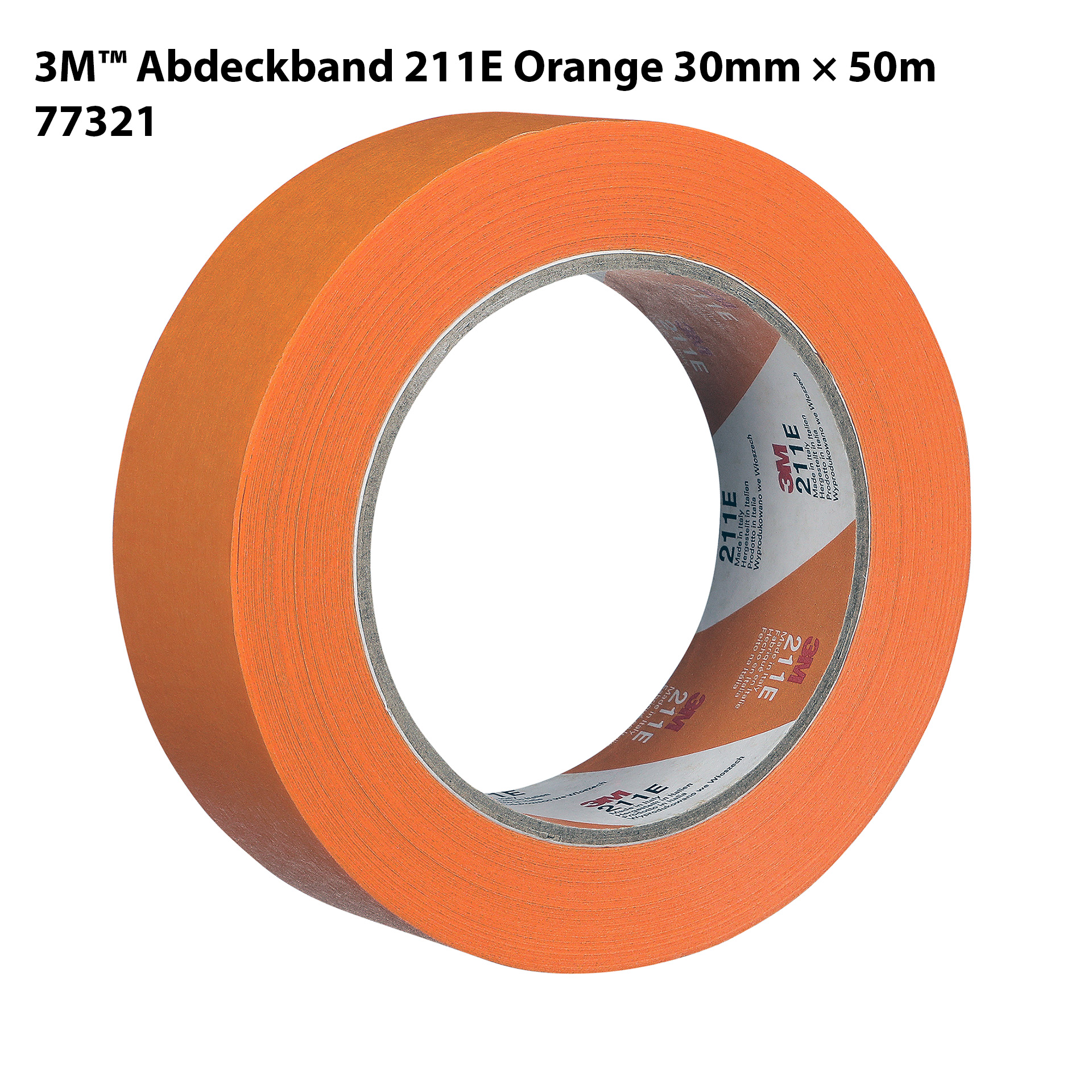 3M™ Automotive Abdeckband 211E Orange  30 mm × 50 m