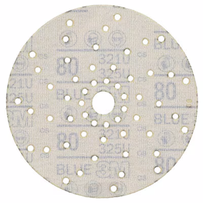 Hookit™ Blau Schleifscheiben Multihole 325U Rückseite