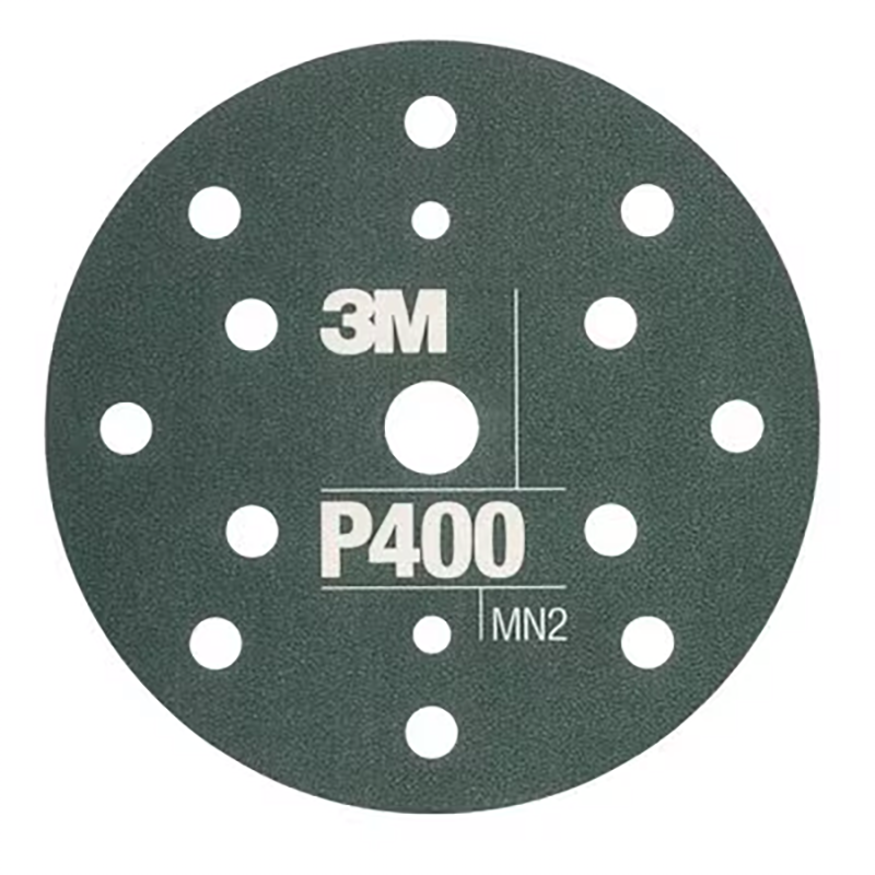 Hookit™ Flexible Schleifscheiben / 15fach gelocht P400 grün